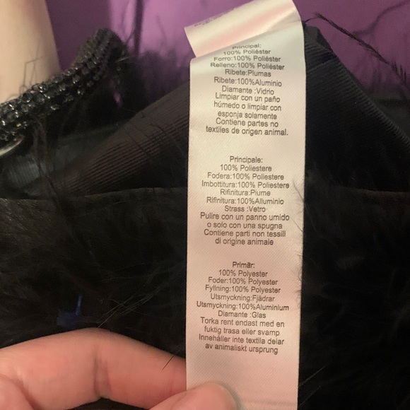 Elegant Black Faux Fur Women's Bag - Picture 5 of 6